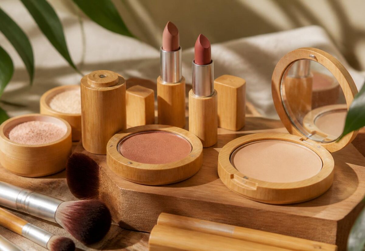 Le maquillage bio ZAO en étuis de bambou chez Elfinéa