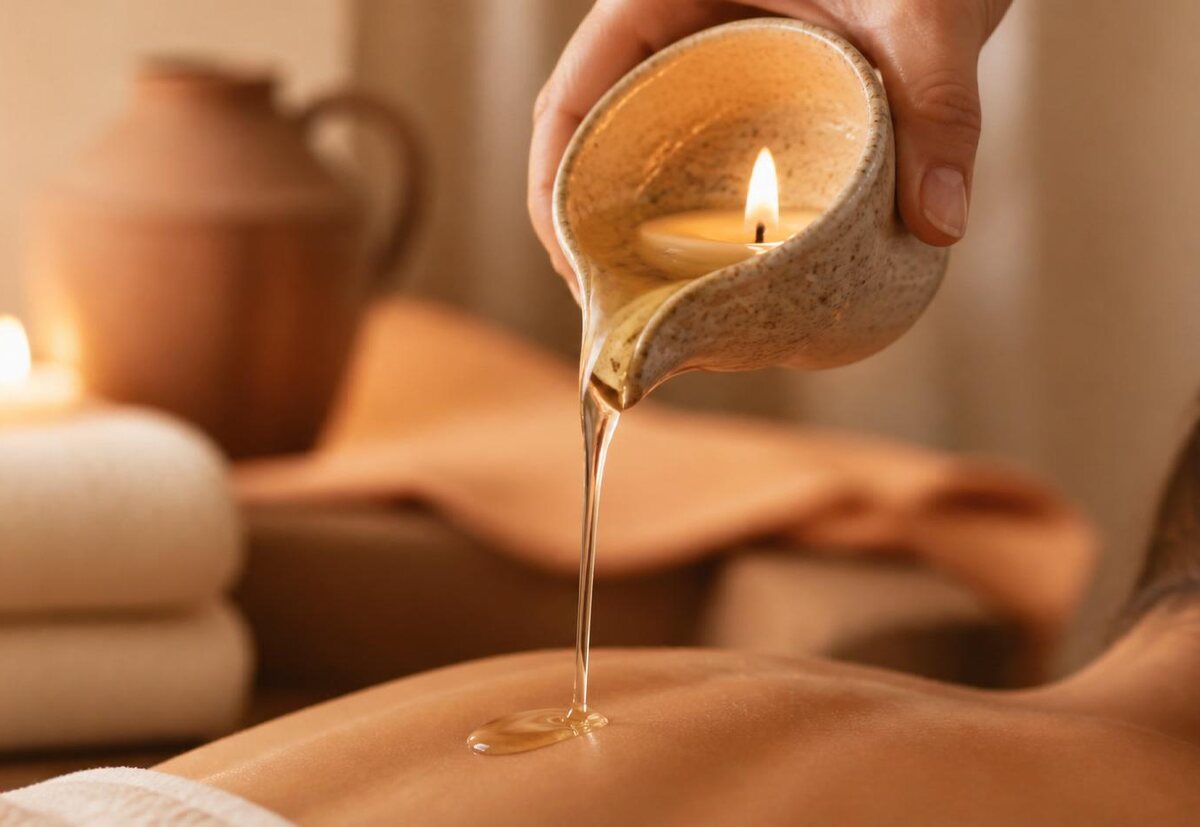 Massage dos relaxant à la bougie — Elfinéa Institut